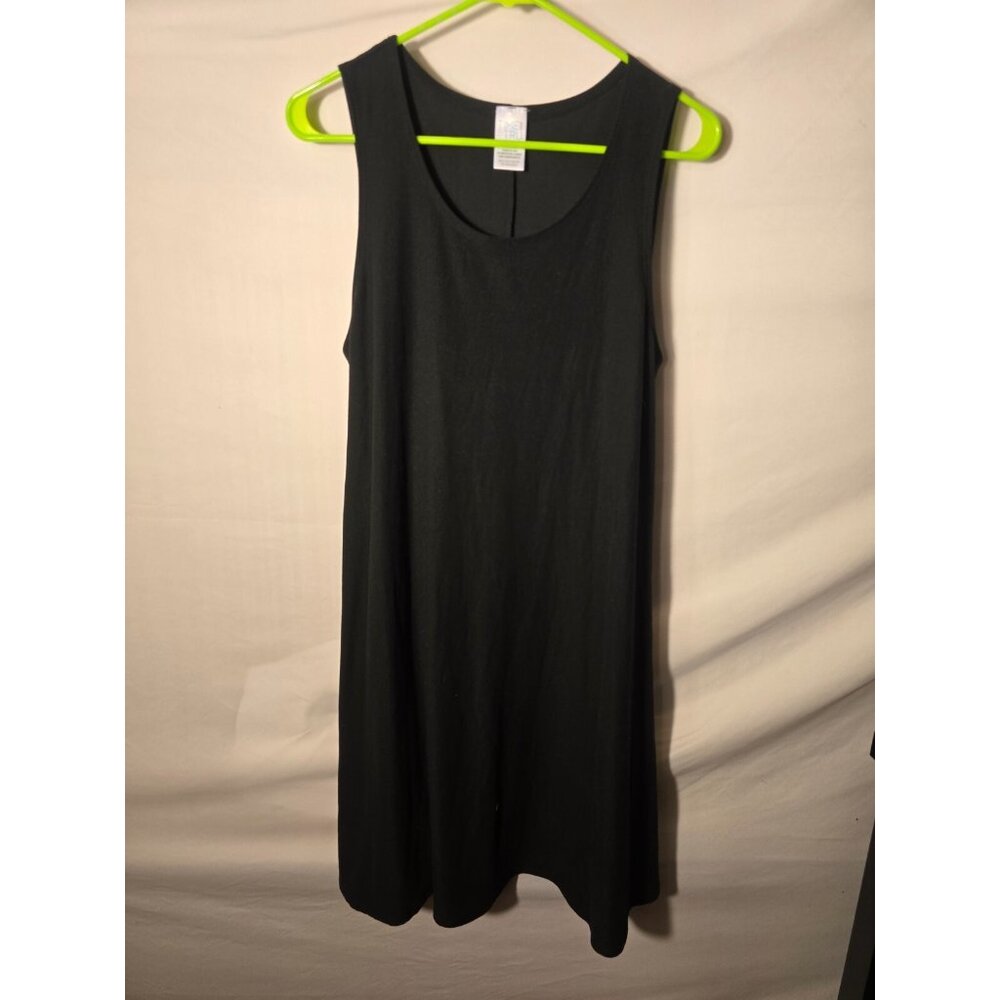 Time and Tru Black Dress Sleeveless Size Large 12/14 Tank  L Easy Comfy